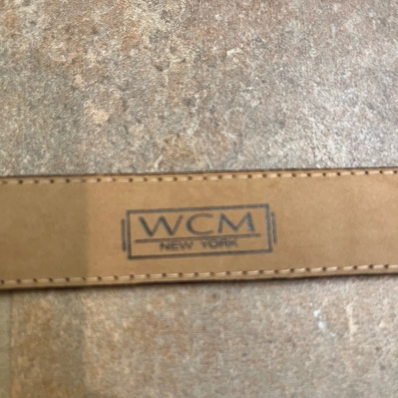 WCM NEW YORK Italian Calfskin croc embossed size medium women's Brn leather EUC - Picture 7 of 16